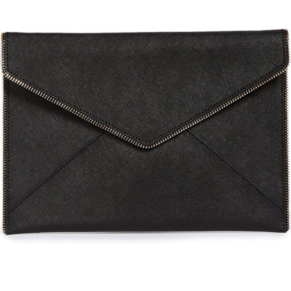 Rebecca Minkoff Snap Leo clutch with zipper detail